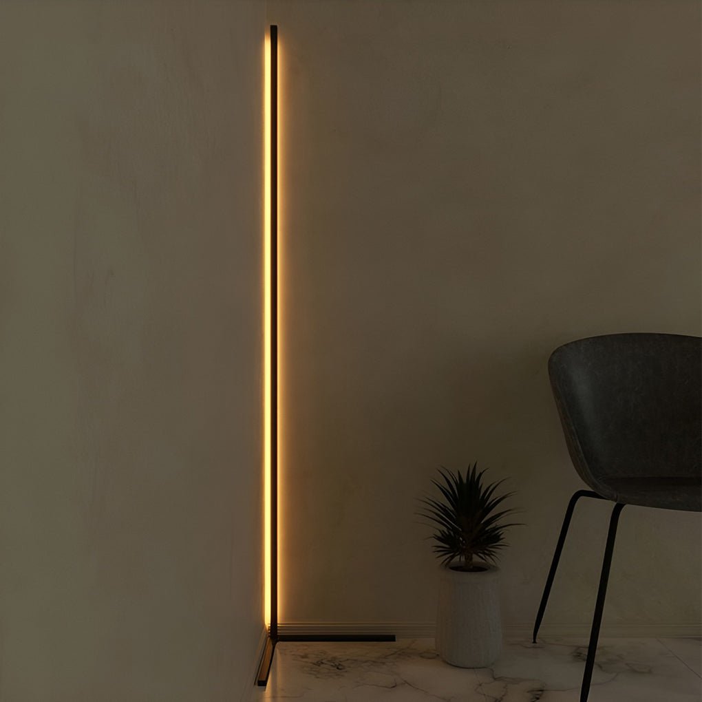 RGB Corner Floor Lamp Modern Minimalist Black LED Lamp