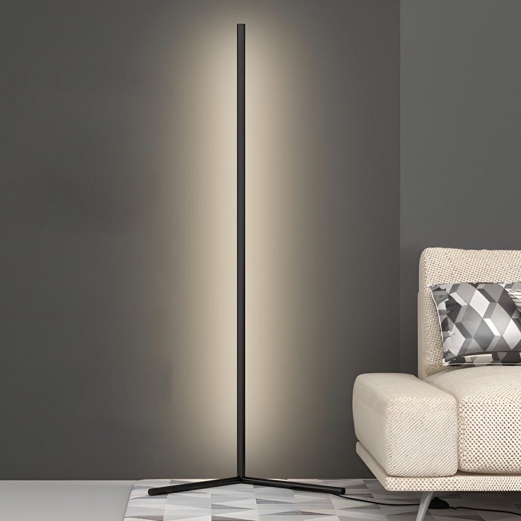RGB Corner Floor Lamp Modern Minimalist Black LED Lamp