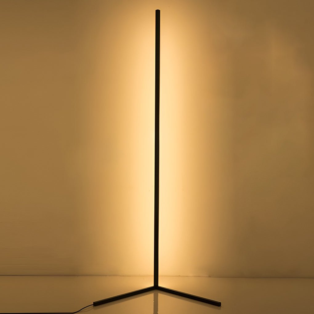RGB Corner Floor Lamp Modern Minimalist Black LED Lamp