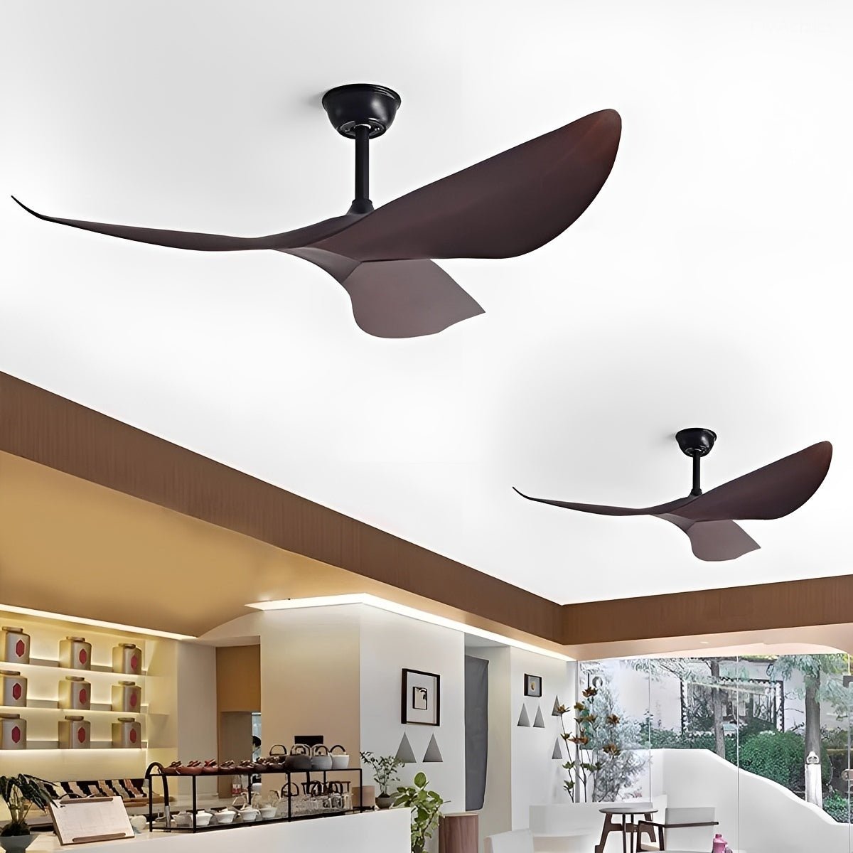 Modern Minimalist 6-speed Reverse Frequency Ceiling Fan DC Motor