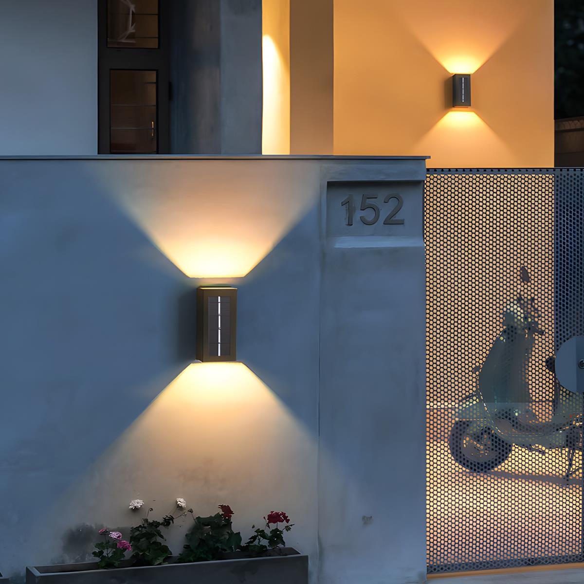 Modern Waterproof Up and Down LED Outdoor Wall Sconces