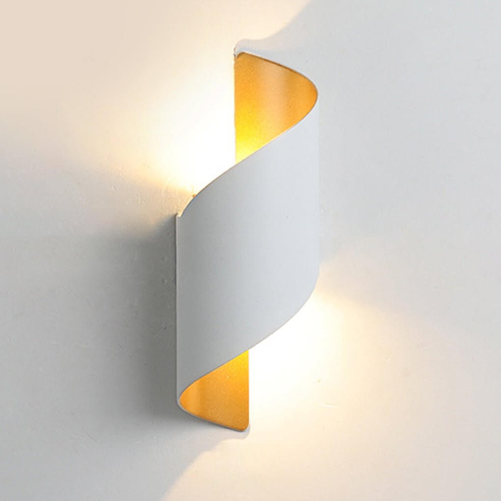 Modern Spiral Wall Light Dual-Sided Lighting LED Waterproof Light