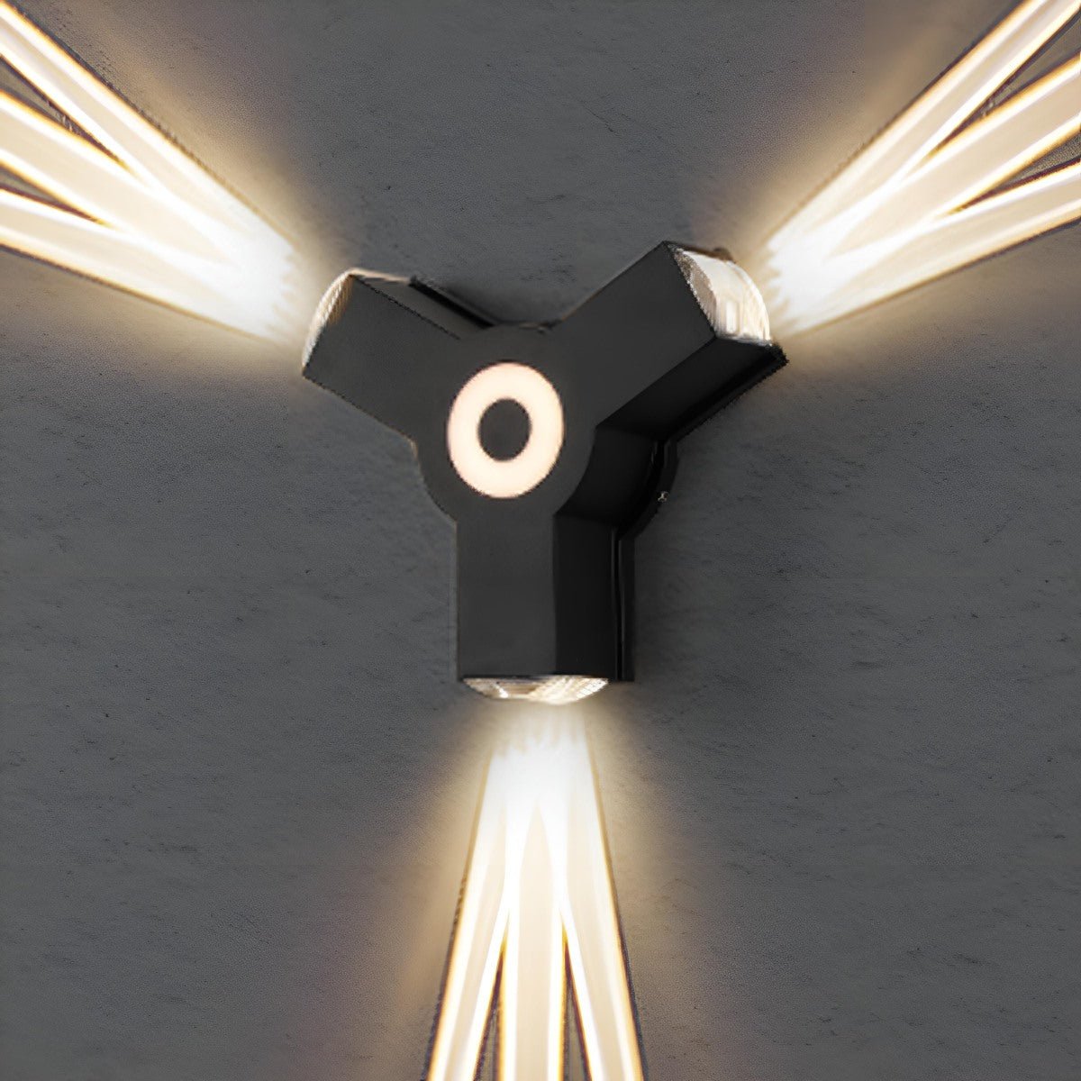 Modern Waterproof Black Outdoor LED Wall Lights Spotlights