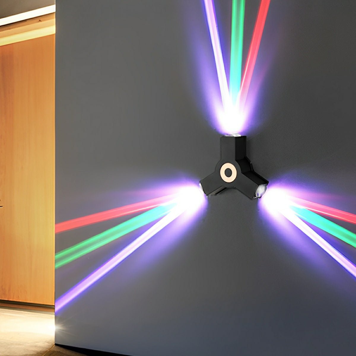 Modern Waterproof Black Outdoor LED Wall Lights Spotlights