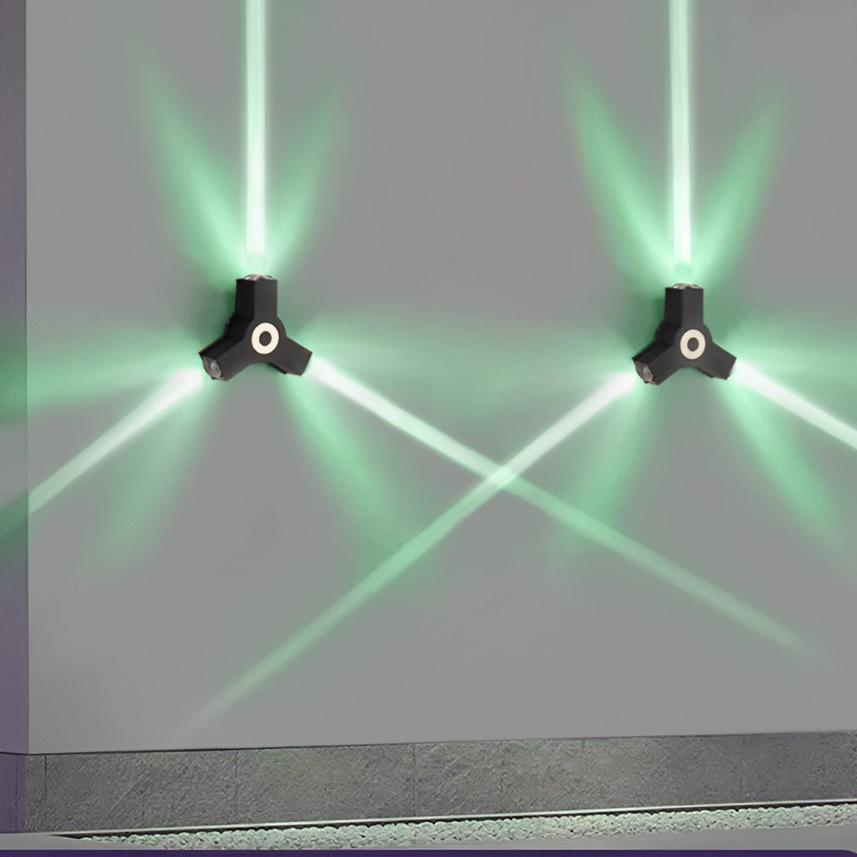 Modern Waterproof Black Outdoor LED Wall Lights Spotlights