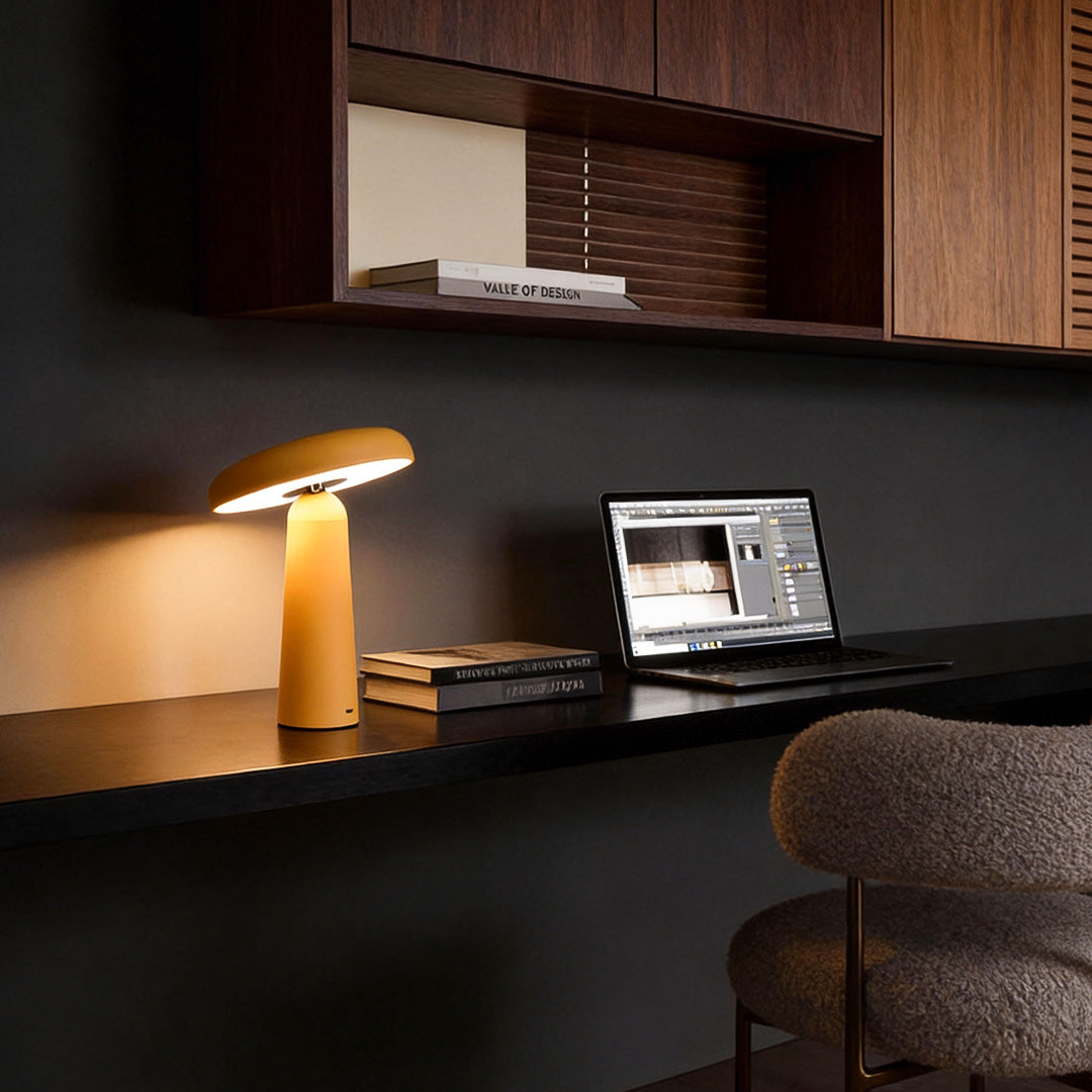 Mushroom Shaped Table Lamp Modern USB‑rechargeable Lamp