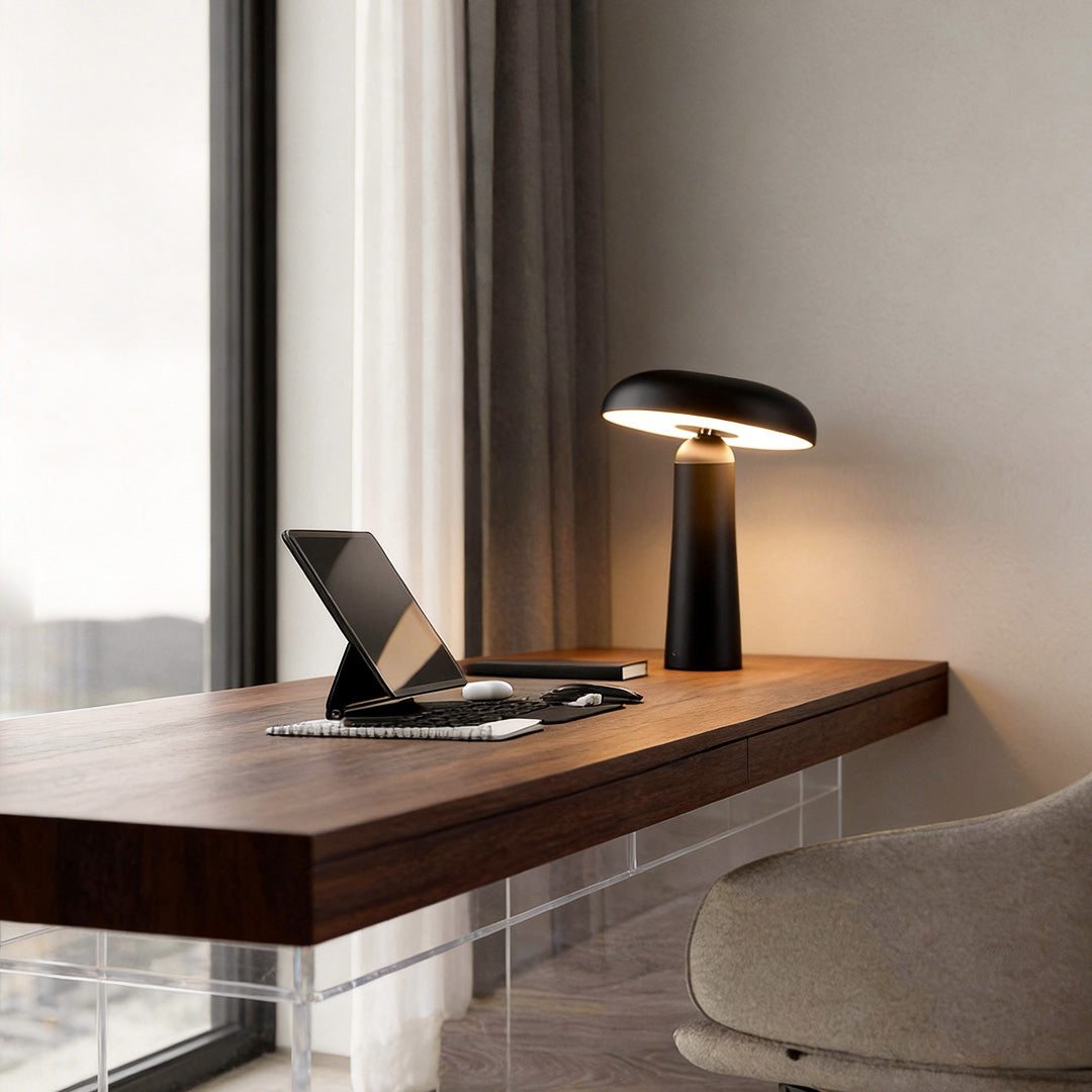 Mushroom Shaped Table Lamp Modern USB‑rechargeable Lamp