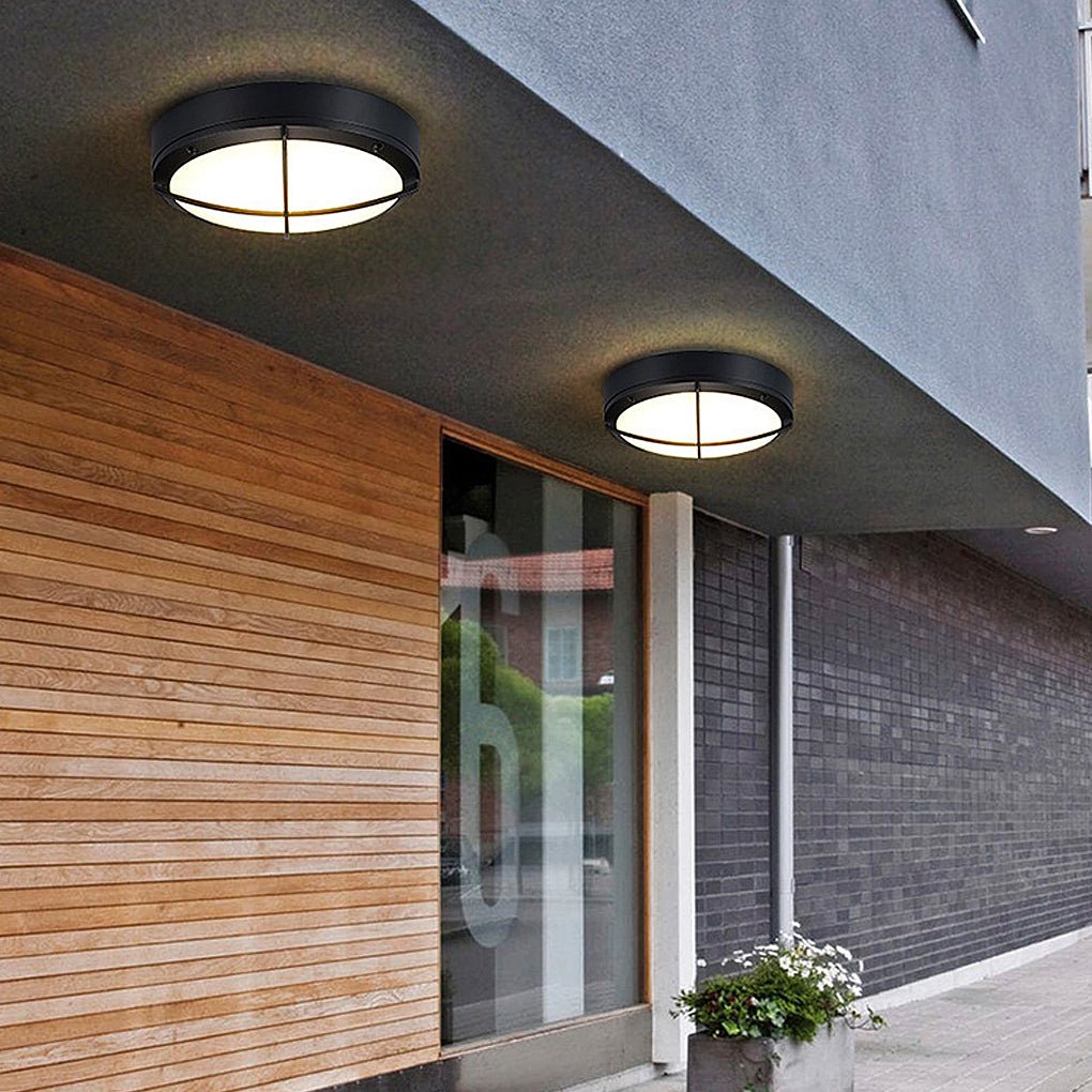 Outdoor Ceiling Lighting Fixtures Round Waterproof LED Light