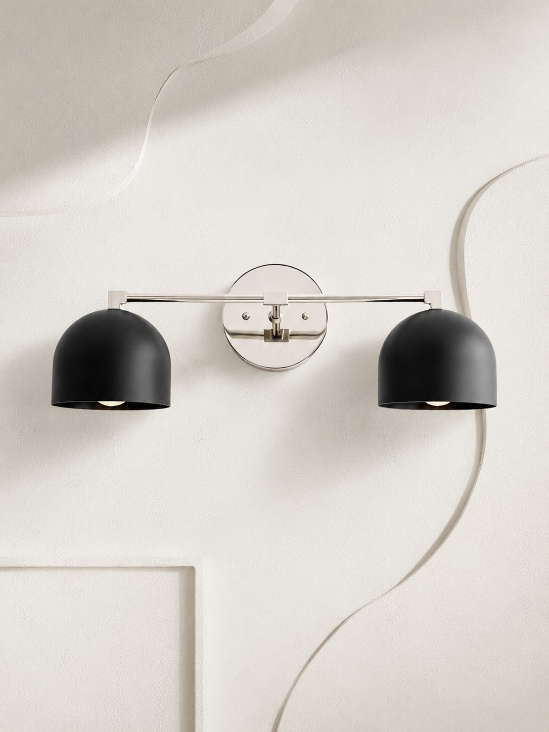 Dome Vanity Wall Light – Mid-Century Fixture for Bathroom