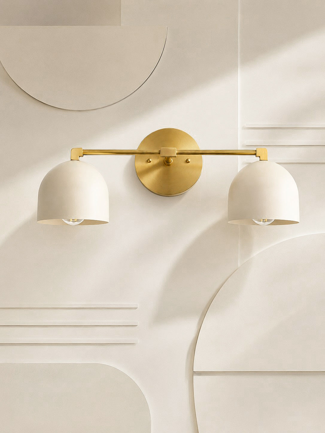 Dome Vanity Wall Light – Mid-Century Fixture for Bathroom