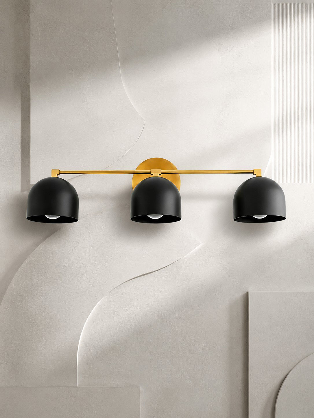 Dome Vanity Wall Light – Mid-Century Fixture for Bathroom