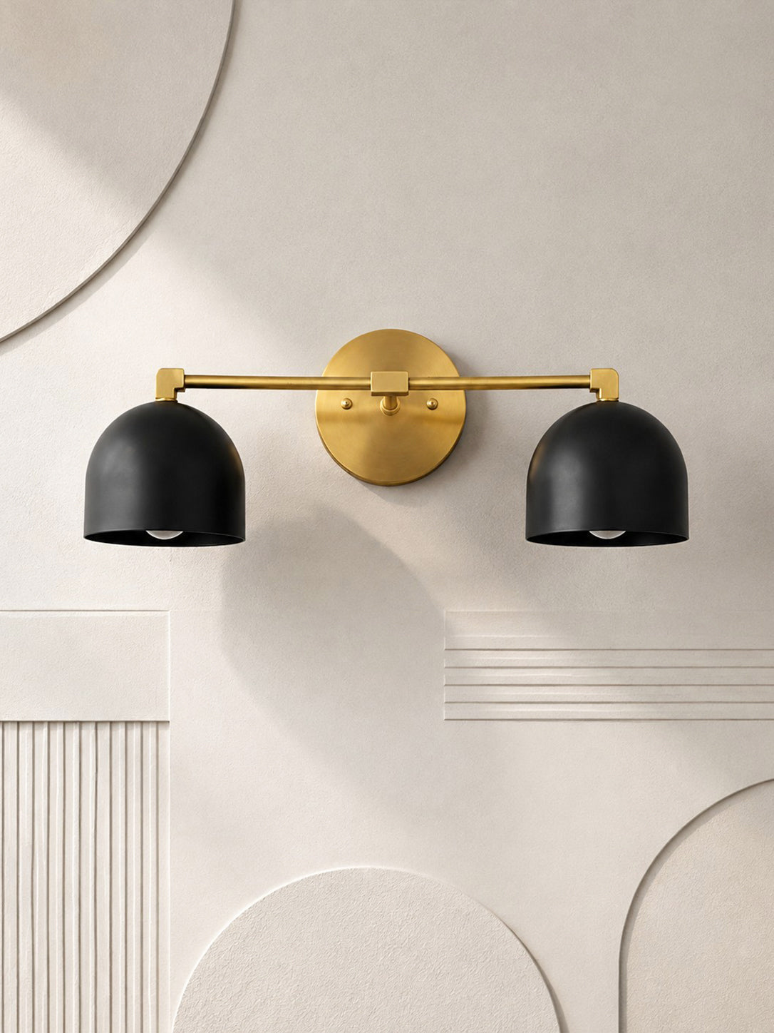 Dome Vanity Wall Light – Mid-Century Fixture for Bathroom