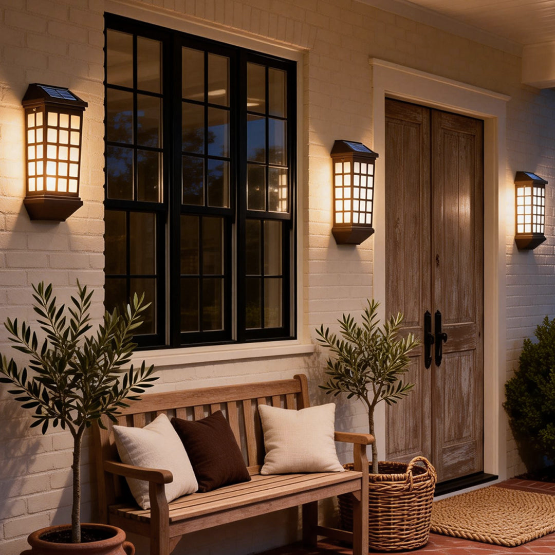 Solar Light Outdoor Wall LED Modern Coffee Outdoor Light