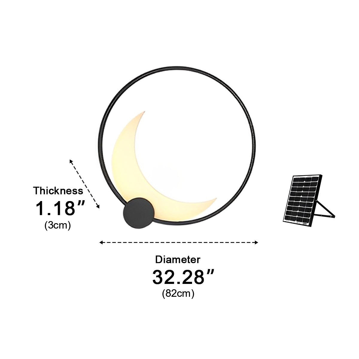 Waterproof Moon Outdoor Wall Sconces