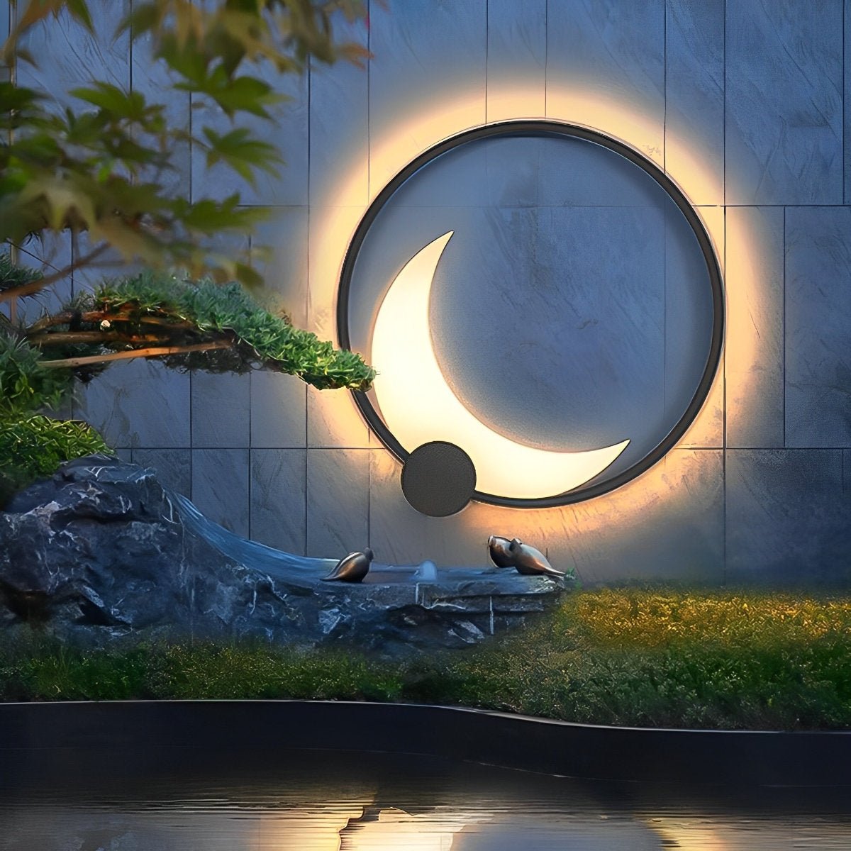 Waterproof Moon Outdoor Wall Sconces
