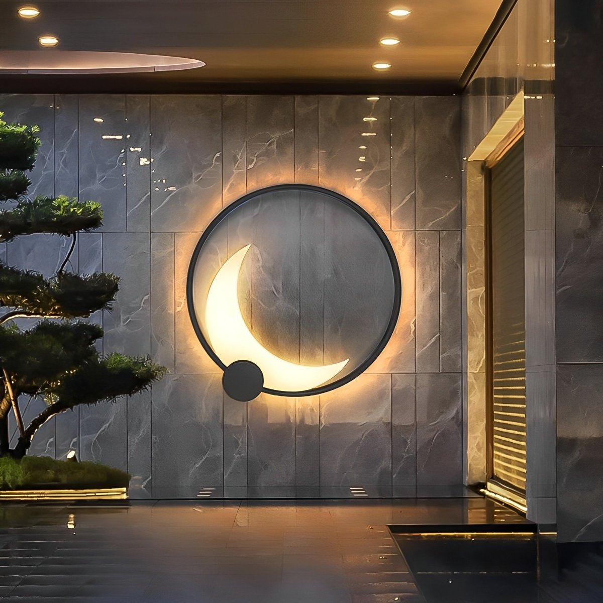 Waterproof Moon Outdoor Wall Sconces