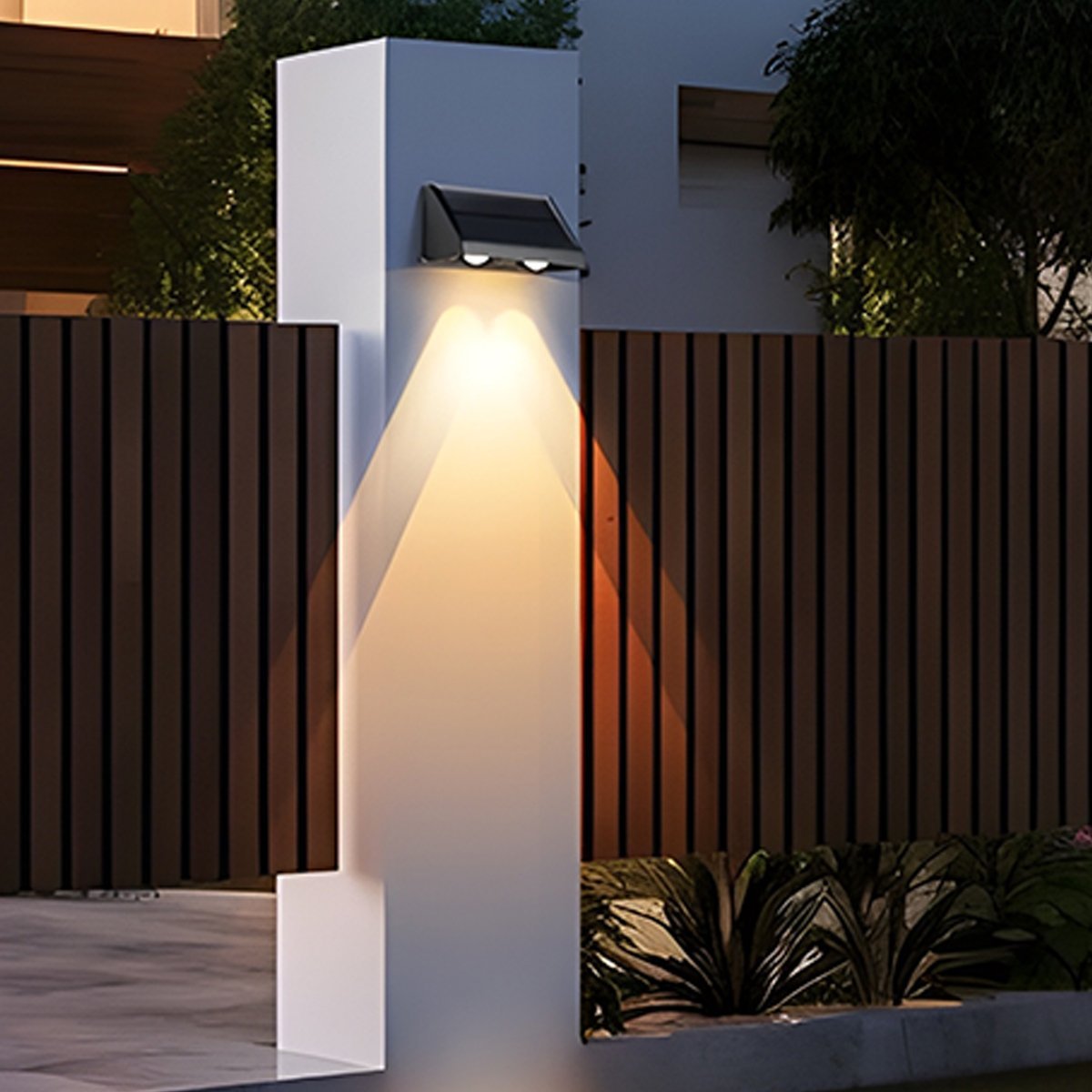 Solar Waterproof Up and Down LED Outdoor Wall Sconces