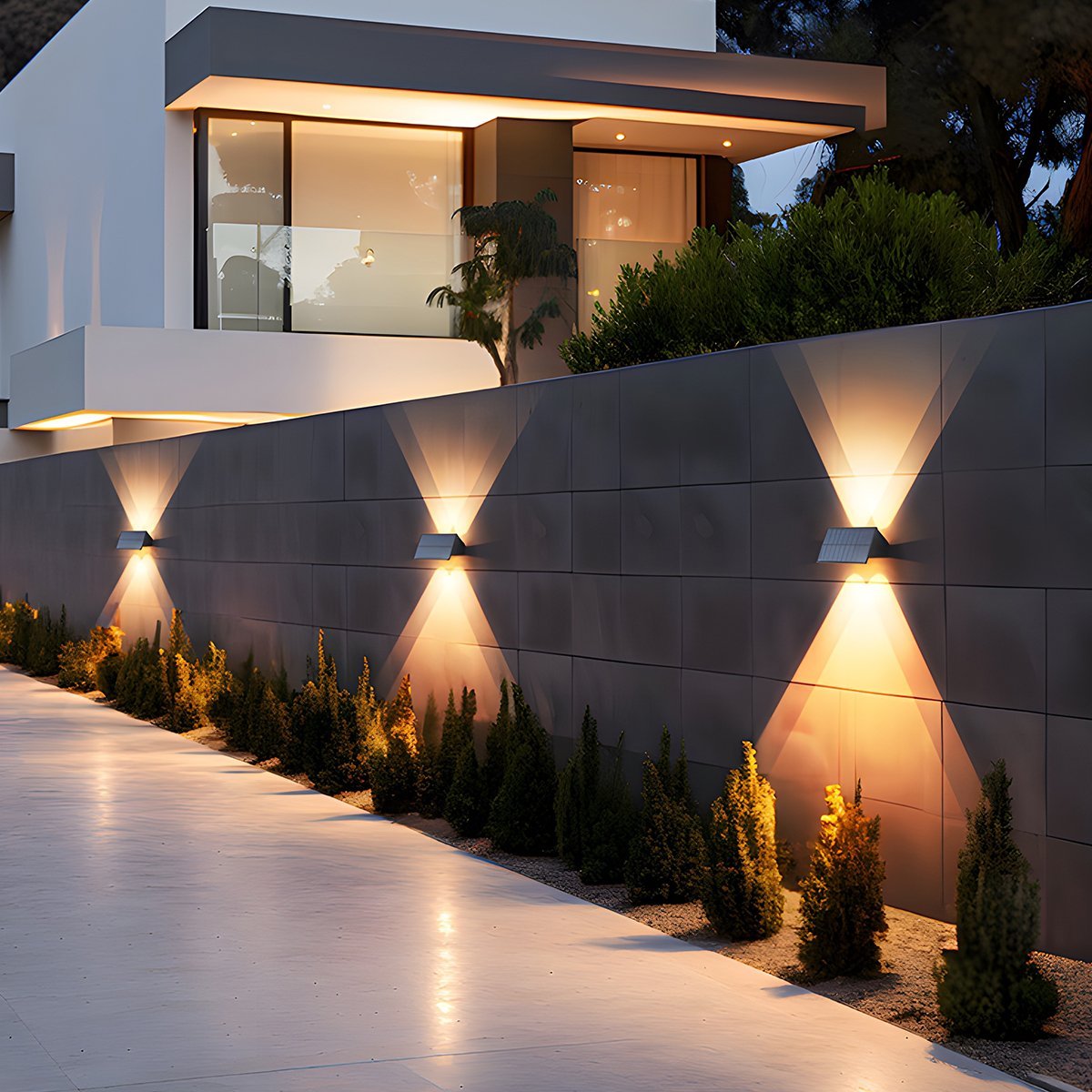 Solar Waterproof Up and Down LED Outdoor Wall Sconces