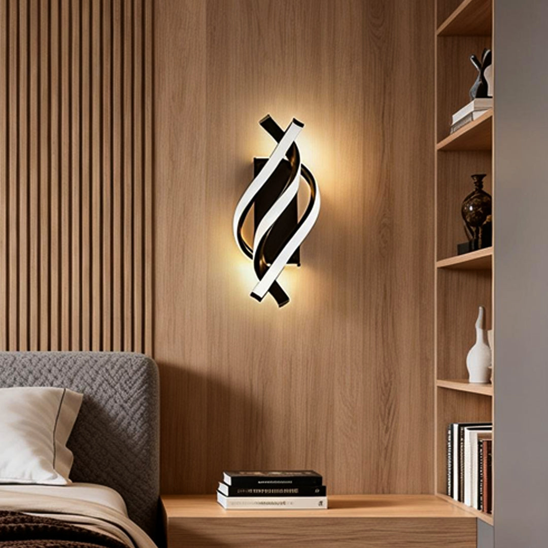 Spiral Wall Sconce Modern Minimalist LED Metal Light