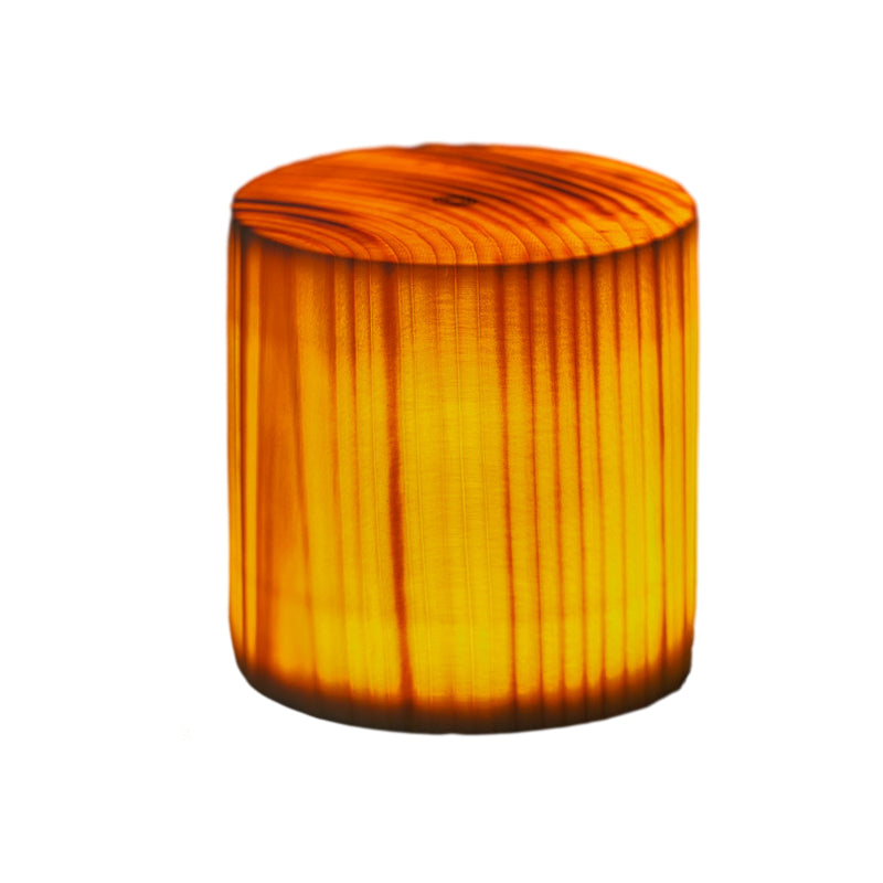 Square Wood Lamp Modern LED Cube Wood Grain Decorative Lamp