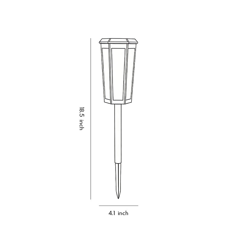 Solar Stake Light Patterned Shadow Pathway Landscape Light