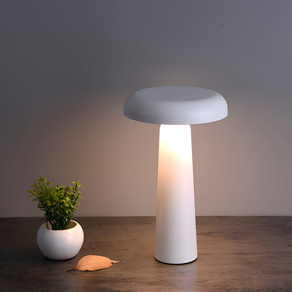 Mushroom Shaped Table Lamp Modern USB‑rechargeable Lamp
