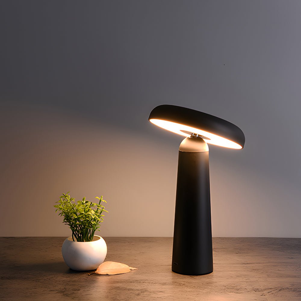Mushroom Shaped Table Lamp Modern USB‑rechargeable Lamp