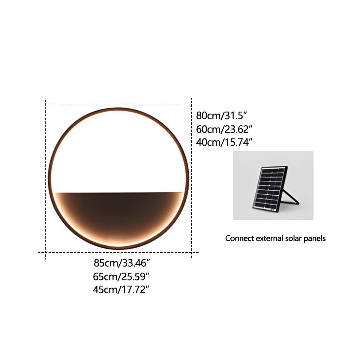 Waterproof LED Outdoor Wall Light Plants Pot