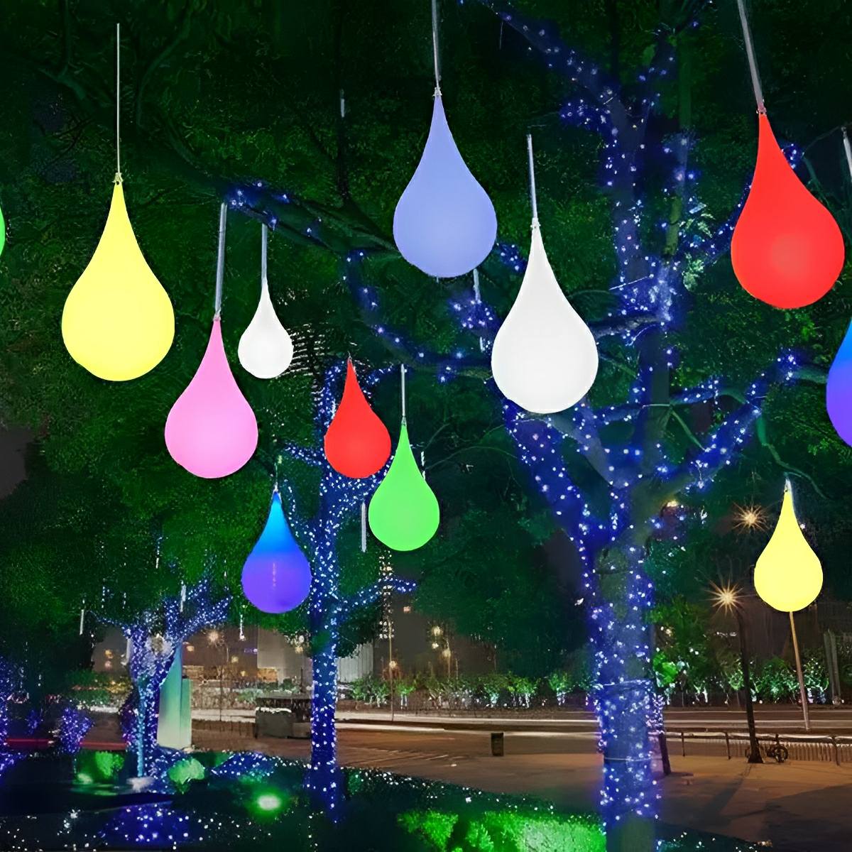 Waterproof Water Drop Outdoor Hanging Light