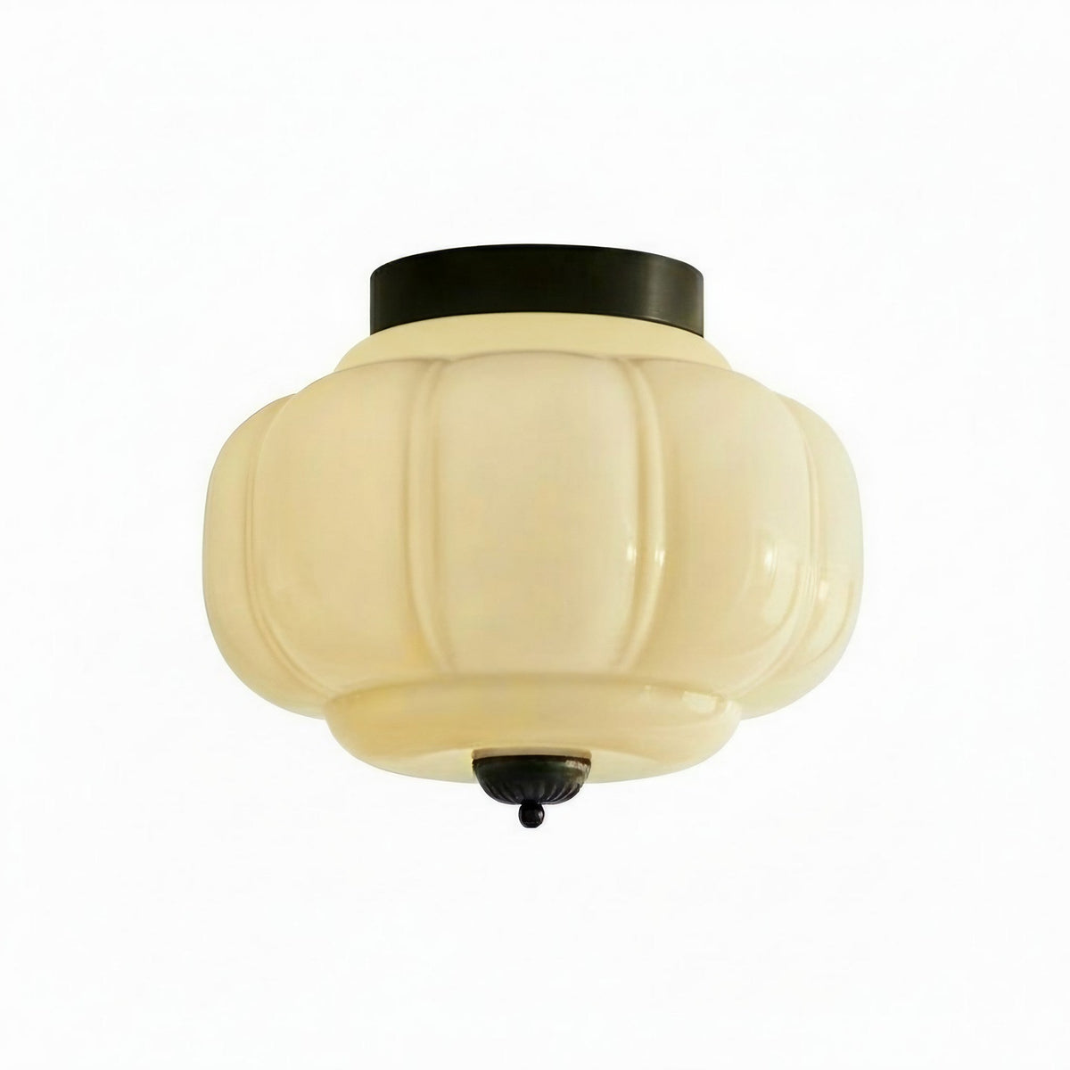Retro Milk Semi Flush Mount Eloise Ceiling Light