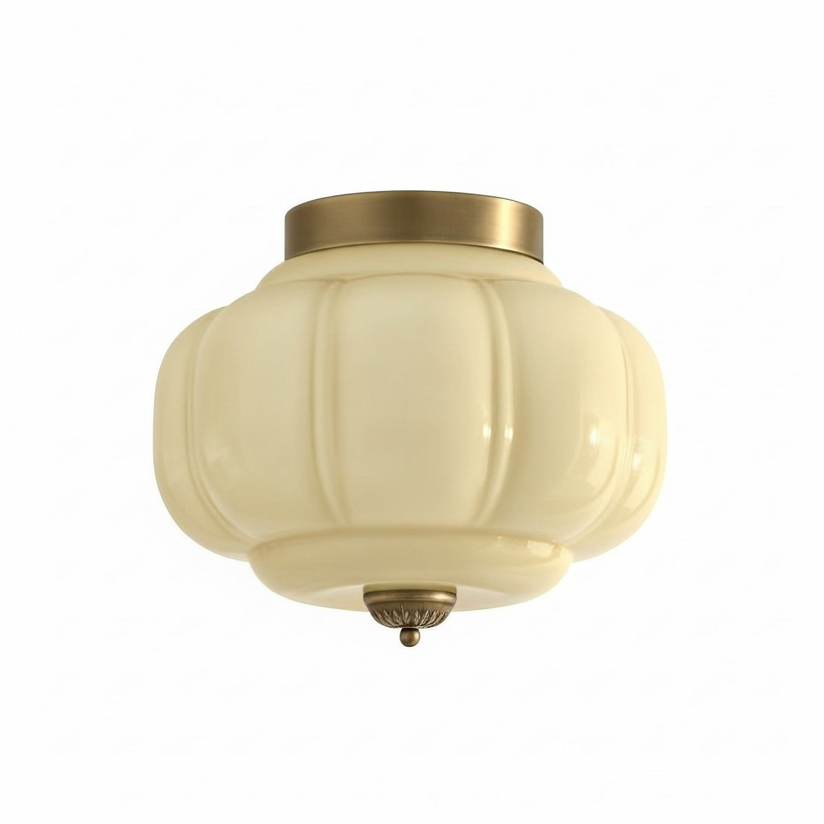 Retro Milk Semi Flush Mount Eloise Ceiling Light